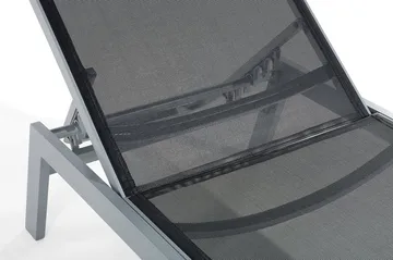 Catania Ii Solseng 66 | 190 cm - Svart - Hagemøbler & utemiljø - Stoler & Lenestoler - Solsenger & solvogner