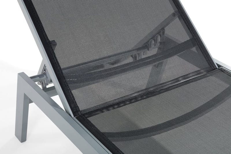 Catania Ii Solseng 66 | 190 cm - Svart - Hagemøbler & utemiljø - Stoler & Lenestoler - Solsenger & solvogner