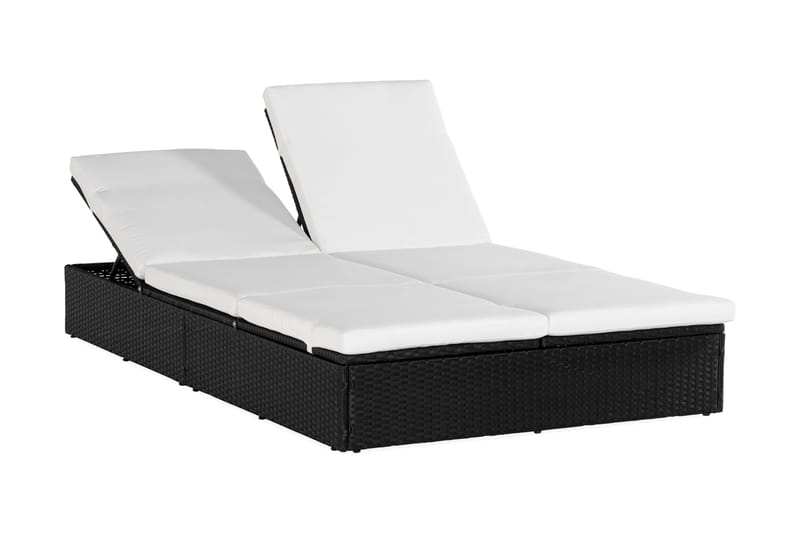 Dobbel Solseng Ochovi Justerbar - Svart/Hvit - Hagemøbler & utemiljø - Stoler & Lenestoler - Solsenger & solvogner