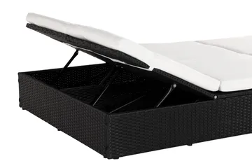 Dobbel Solseng Ochovi Justerbar - Svart/Hvit - Hagemøbler & utemiljø - Stoler & Lenestoler - Solsenger & solvogner