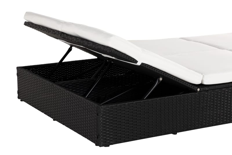 Dobbel Solseng Ochovi Justerbar - Svart/Hvit - Hagemøbler & utemiljø - Stoler & Lenestoler - Solsenger & solvogner