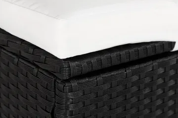 Dobbel Solseng Ochovi Justerbar - Svart/Hvit - Hagemøbler & utemiljø - Stoler & Lenestoler - Solsenger & solvogner