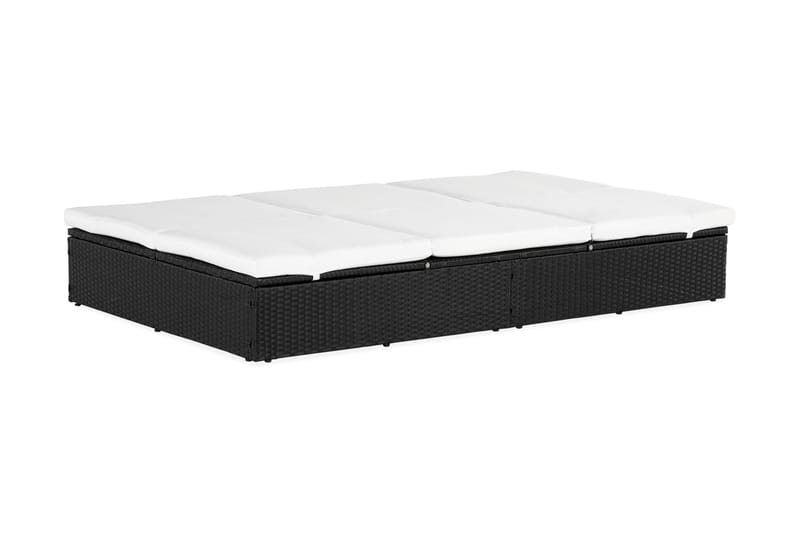 Dobbel Solseng Ochovi Justerbar - Svart/Hvit - Hagemøbler & utemiljø - Stoler & Lenestoler - Solsenger & solvogner