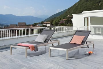 Fossato Solseng 64|198 Cm - Beige - Hagemøbler & utemiljø - Stoler & Lenestoler - Solsenger & solvogner