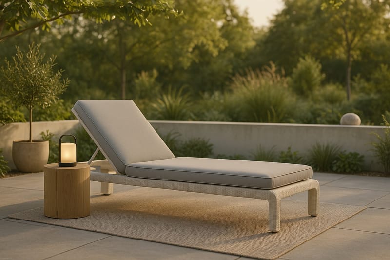 London Solseng - Hvit - Hagemøbler & utemiljø - Stoler & Lenestoler - Solsenger & solvogner