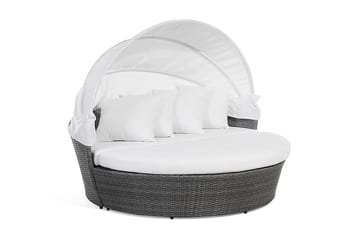 Lu| Solseng 150|158 Cm - Grå - Hagemøbler & utemiljø - Loungemøbler - Solseng