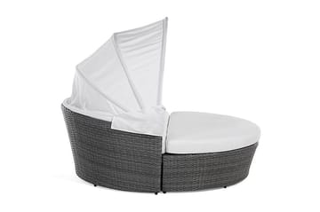 Lu| Solseng 150|158 Cm - Grå - Hagemøbler & utemiljø - Loungemøbler - Solseng