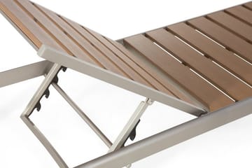 Nardo Solseng 64 | 93 cm - Tre / Natur - Hagemøbler & utemiljø - Stoler & Lenestoler - Solsenger & solvogner