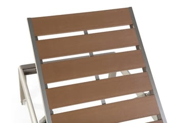 Nardo Solseng 64 | 93 cm - Tre / Natur - Hagemøbler & utemiljø - Stoler & Lenestoler - Solsenger & solvogner