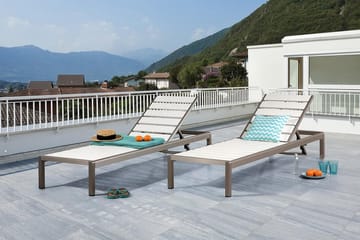 Nardo Solseng 64|198 Cm - Brun - Hagemøbler & utemiljø - Stoler & Lenestoler - Solsenger & solvogner