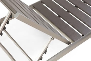 Nardo Solseng 64|198 Cm - Brun - Hagemøbler & utemiljø - Stoler & Lenestoler - Solsenger & solvogner