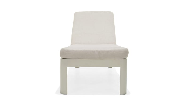 Portals Solseng med Pute 189 cm - Hvit/Tre - Hagemøbler & utemiljø - Stoler & Lenestoler - Solsenger & solvogner