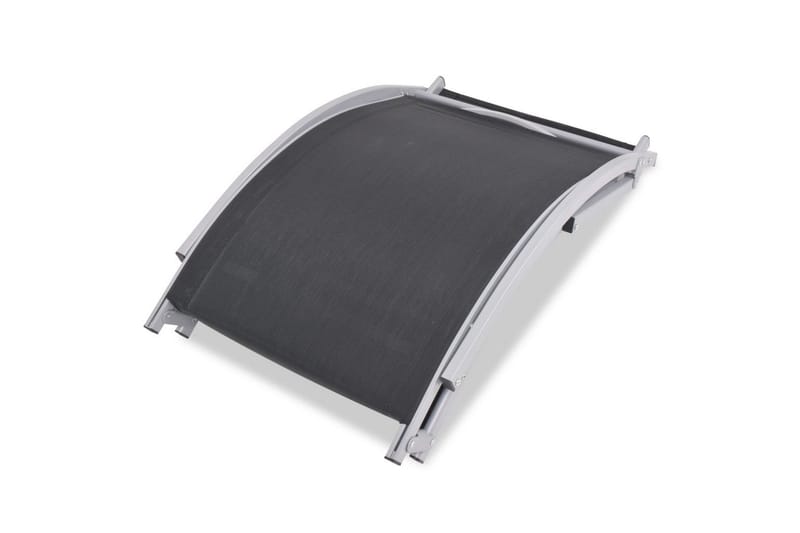 Sammenleggbare solsenger 2 stk aluminium og textilene - Svart - Solsenger & solvogner