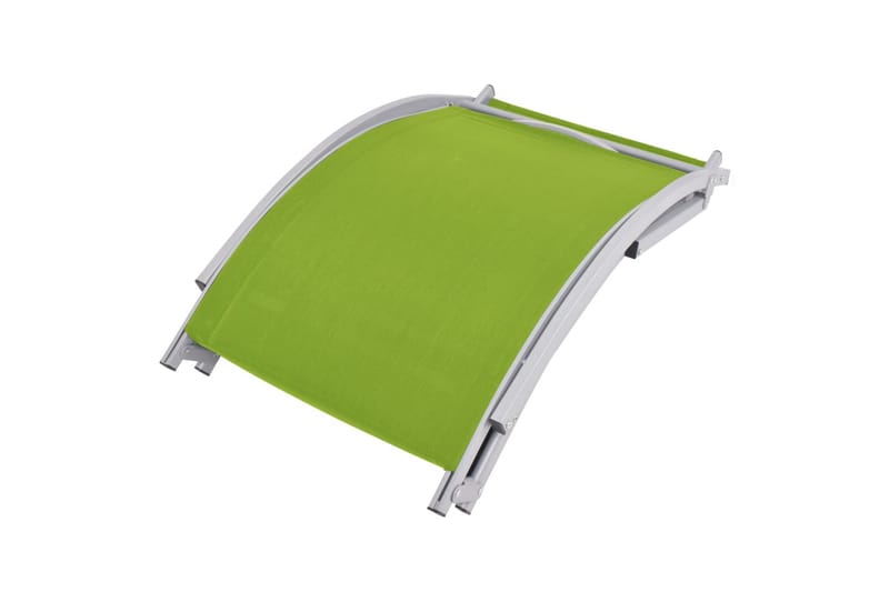 Sammenleggbare solsenger 2 stk grønn textilene - Solsenger & solvogner