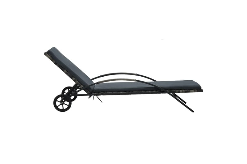 Solsenger med bord polyrotting antrasitt - Solsenger & solvogner