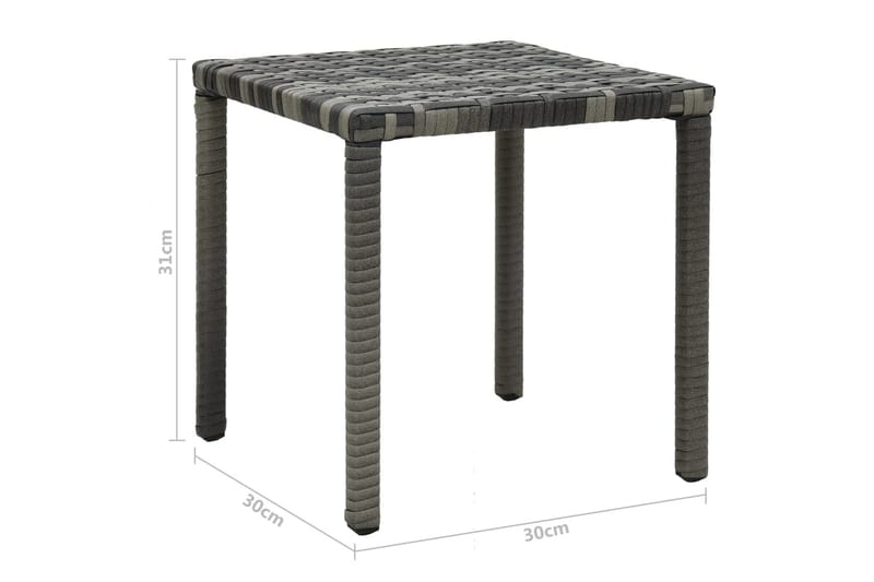 Solsenger med bord polyrotting antrasitt - Solsenger & solvogner