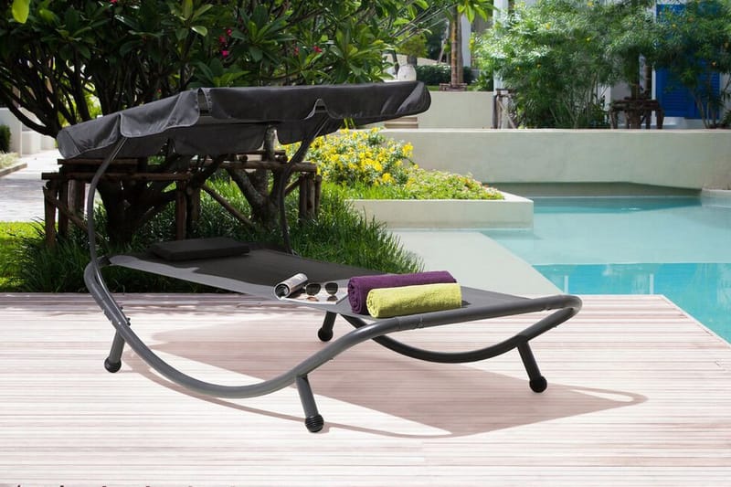 Terno Solseng 110 | 200 cm - Grå - Hagemøbler & utemiljø - Stoler & Lenestoler - Solsenger & solvogner