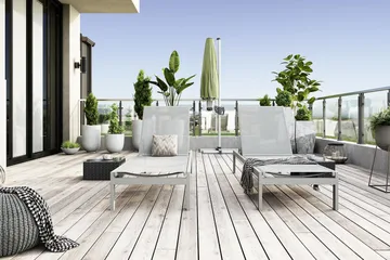 Tunis Solseng - Hvit - Hagemøbler & utemiljø - Stoler & Lenestoler - Solsenger & solvogner