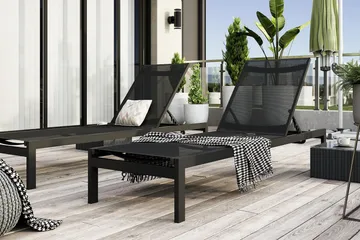 Tunis Solseng - Svart - Hagemøbler & utemiljø - Stoler & Lenestoler - Solsenger & solvogner