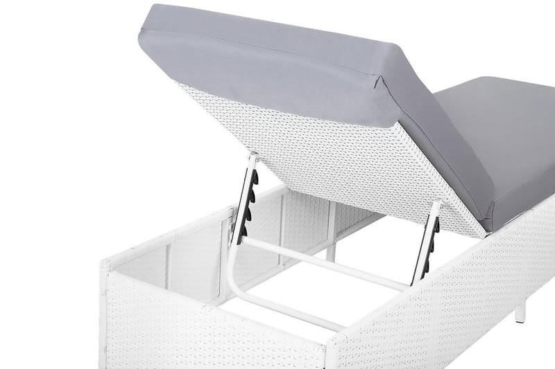 Turin Ii Solseng 65|201 Cm - Hvit - Hagemøbler & utemiljø - Stoler & Lenestoler - Solsenger & solvogner