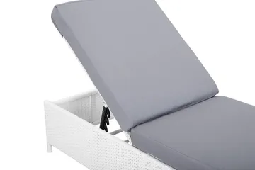 Turin Ii Solseng 65|201 Cm - Hvit - Hagemøbler & utemiljø - Stoler & Lenestoler - Solsenger & solvogner