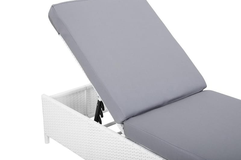 Turin Ii Solseng 65|201 Cm - Hvit - Hagemøbler & utemiljø - Stoler & Lenestoler - Solsenger & solvogner