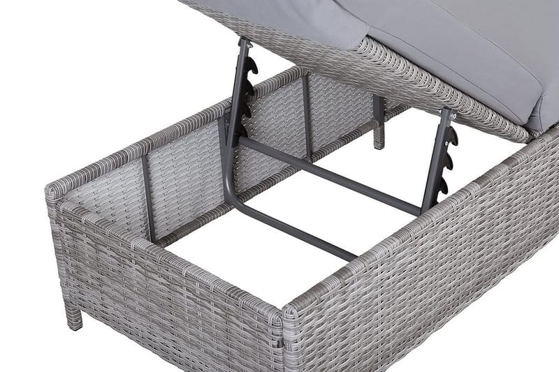 Turin Ii Solseng 65|201 Cm - Svart - Hagemøbler & utemiljø - Loungemøbler - Solseng