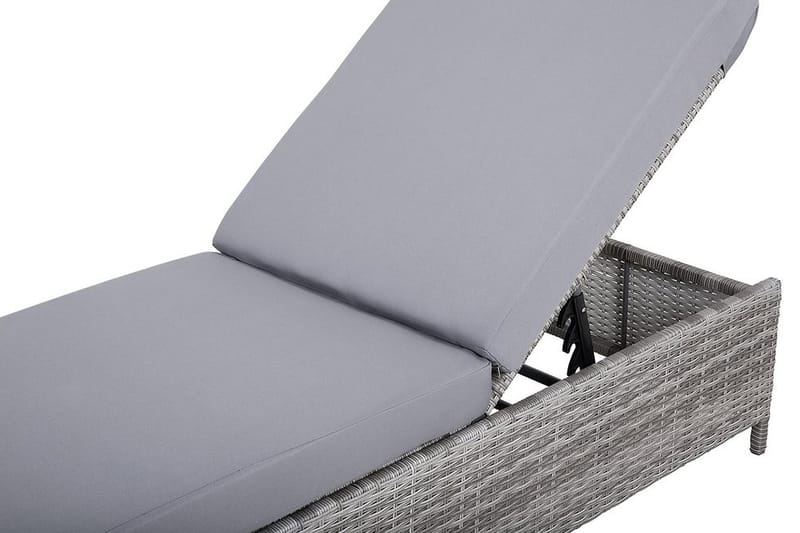 Turin Ii Solseng 65|201 Cm - Svart - Hagemøbler & utemiljø - Loungemøbler - Solseng