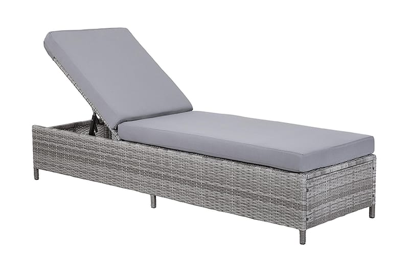 Turin Ii Solseng 65|201 Cm - Svart - Hagemøbler & utemiljø - Loungemøbler - Solseng