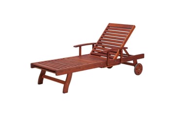 Solseng Toscana - Mørkt tre, blå, beige - Hagemøbler & utemiljø - Stoler & Lenestoler - Solsenger & solvogner