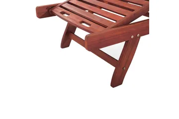 Solseng Toscana - Mørkt tre, blå, beige - Hagemøbler & utemiljø - Stoler & Lenestoler - Solsenger & solvogner