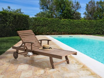 Solseng utendørs Amantea akasietre - Brun - Hagemøbler & utemiljø - Stoler & Lenestoler - Solsenger & solvogner