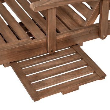 Solseng utendørs Amantea akasietre - Brun - Hagemøbler & utemiljø - Stoler & Lenestoler - Solsenger & solvogner