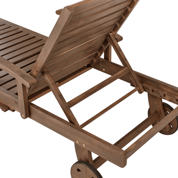 Solseng utendørs Amantea akasietre - Brun - Hagemøbler & utemiljø - Stoler & Lenestoler - Solsenger & solvogner