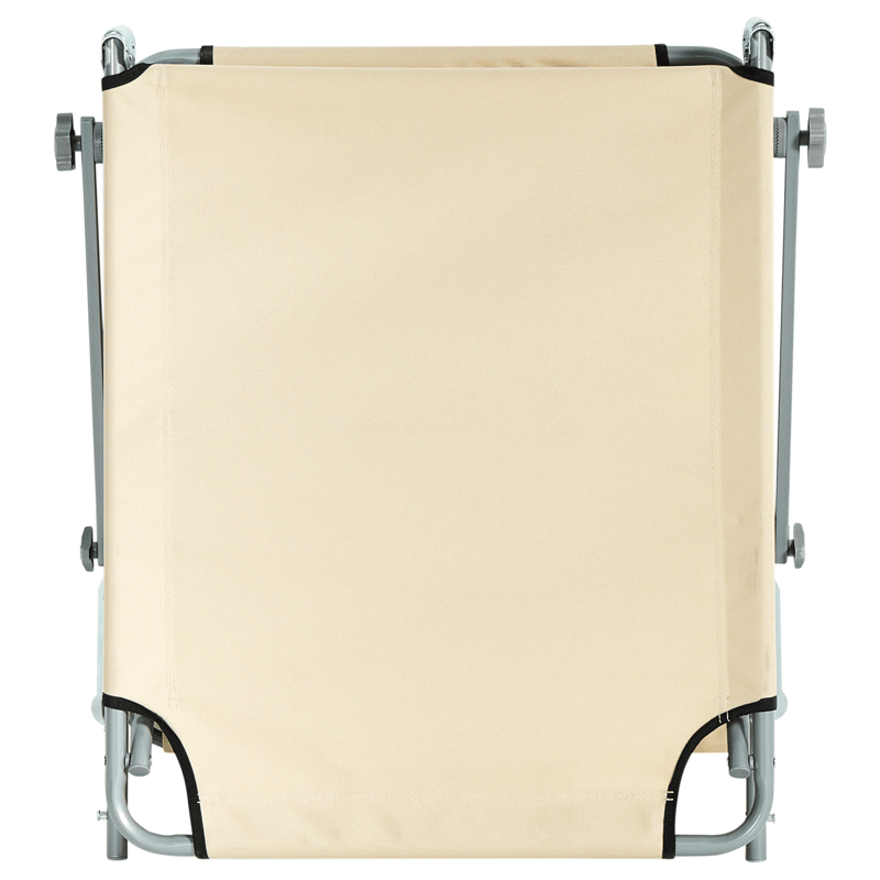 Solseng utendørs Foligno Stål - Beige/Sølv - Hagemøbler & utemiljø - Stoler & Lenestoler - Solsenger & solvogner