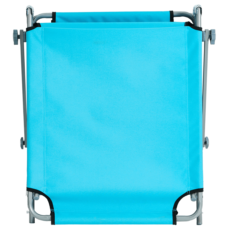 Solseng utendørs Foligno Stål - Blå/Sølv - Hagemøbler & utemiljø - Stoler & Lenestoler - Solsenger & solvogner