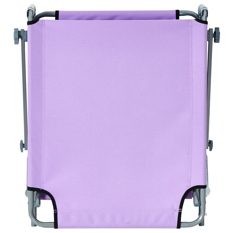 Solseng utendørs Foligno Stål - Fiolett/sølv - Hagemøbler & utemiljø - Stoler & Lenestoler - Solsenger & solvogner