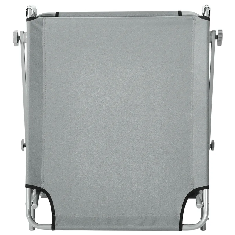 Solseng utendørs Foligno Stål - Grå/sølv - Hagemøbler & utemiljø - Stoler & Lenestoler - Solsenger & solvogner