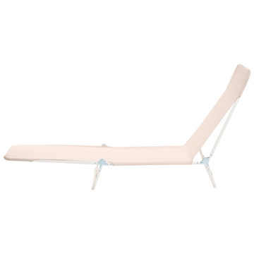 Solseng utendørs Kastoria - Beige/hvit - Hagemøbler & utemiljø - Stoler & Lenestoler - Solsenger & solvogner