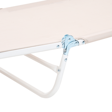 Solseng utendørs Kastoria - Beige/hvit - Hagemøbler & utemiljø - Stoler & Lenestoler - Solsenger & solvogner