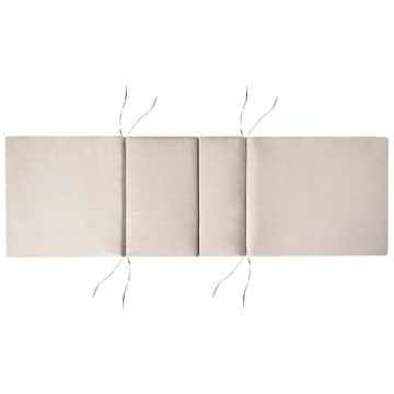 Solseng utendørs med pute Amantea Premium akasietre - Brun/Lys beige - Hagemøbler & utemiljø - Stoler & Lenestoler - Solsenger & solvogner