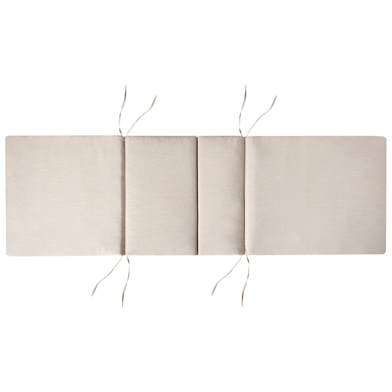 Solseng utendørs med pute Amantea Premium akasietre - Brun/Lys beige - Hagemøbler & utemiljø - Stoler & Lenestoler - Solsenger & solvogner