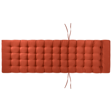 Solseng utendørs med pute Cesana Premium akasietre - Brun/rød - Hagemøbler & utemiljø - Stoler & Lenestoler - Solsenger & solvogner