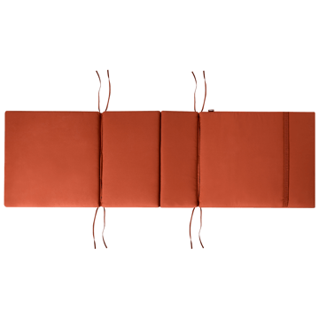 Solseng utendørs med pute Amantea Premium II akasietre - Brun/rød - Hagemøbler & utemiljø - Stoler & Lenestoler - Solsenger & solvogner