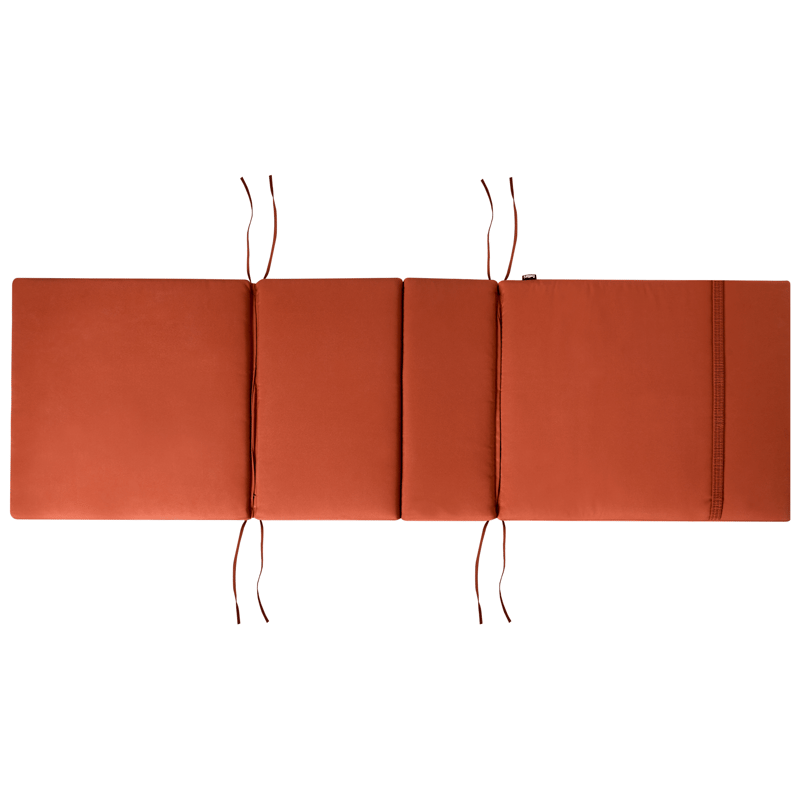 Solseng utendørs med pute Amantea Premium II akasietre - Brun/rød - Hagemøbler & utemiljø - Stoler & Lenestoler - Solsenger & solvogner