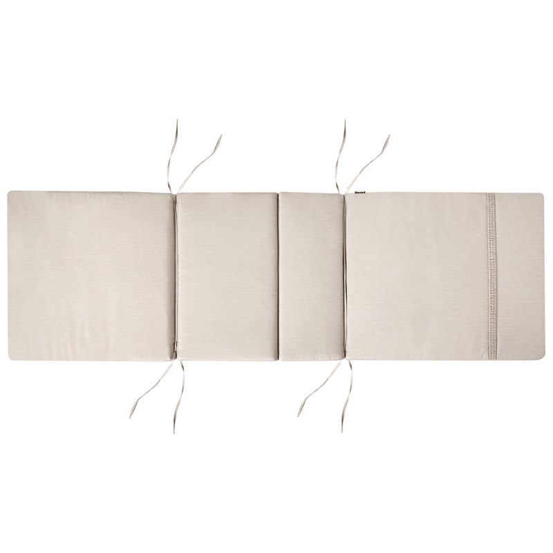 Solseng utendørs med pute Java Premium akasietre - Brun/Lys beige - Hagemøbler & utemiljø - Stoler & Lenestoler - Solsenger & solvogner