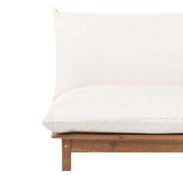 Solseng utendørs med pute Suno akasietre - Brun/Beige - Hagemøbler & utemiljø - Stoler & Lenestoler - Solstoler