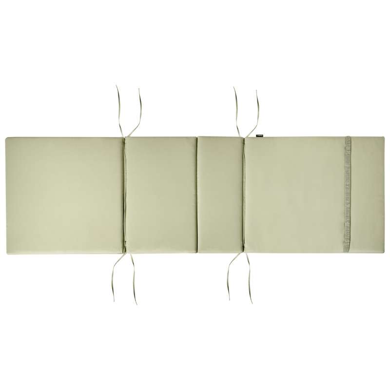 Solseng utendørs med pute Amantea Premium II akasietre - Brun/Grønn - Hagemøbler & utemiljø - Stoler & Lenestoler - Solsenger & solvogner