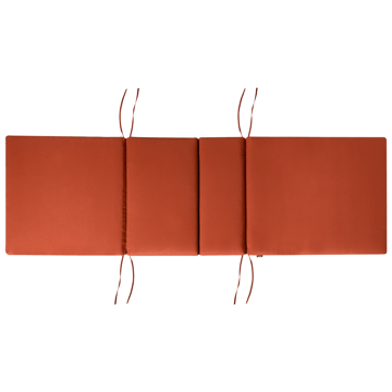 Solseng utendørs med pute Java Premium akasietre - Brun/rød - Hagemøbler & utemiljø - Stoler & Lenestoler - Solsenger & solvogner