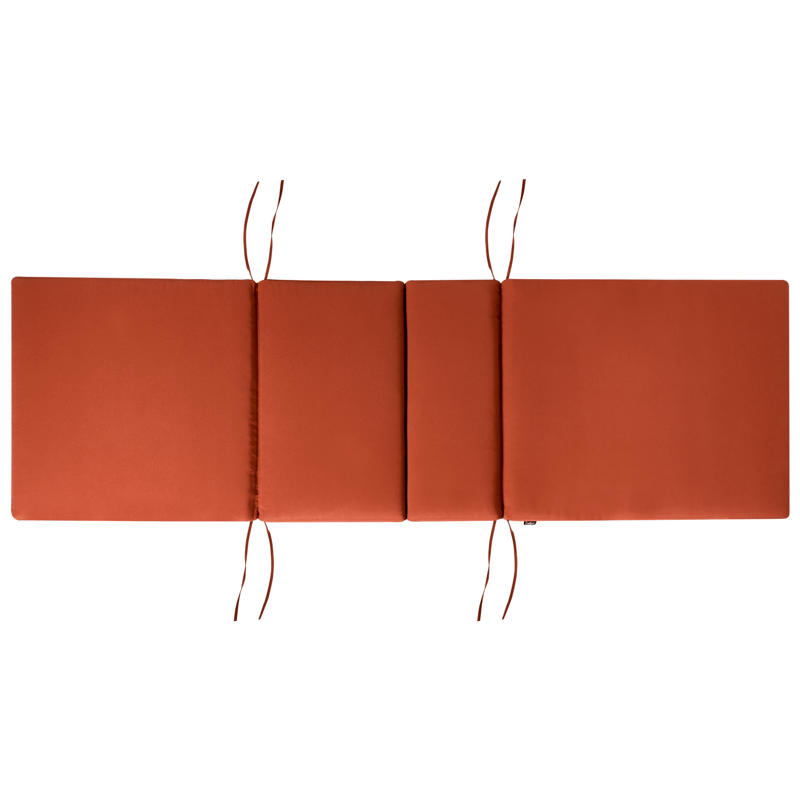 Solseng utendørs med pute Java Premium akasietre - Brun/rød - Hagemøbler & utemiljø - Stoler & Lenestoler - Solsenger & solvogner